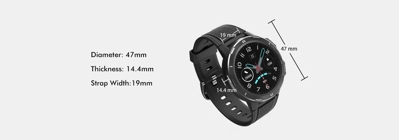 Умные часы UMIDIGI Uwatch GT, 5 АТМ, водонепроницаемые, на весь день, отслеживание пульса, активности, сна, монитор, ультра-длинный Battrey, Android iOS