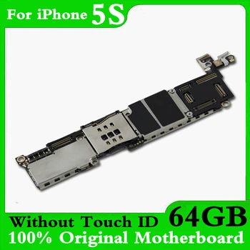 

64GB for iphone 5s motherboard without Touch ID,100% original Full unlocked for Apple iphone 5s Mainboard Clean iCloud in 64GB
