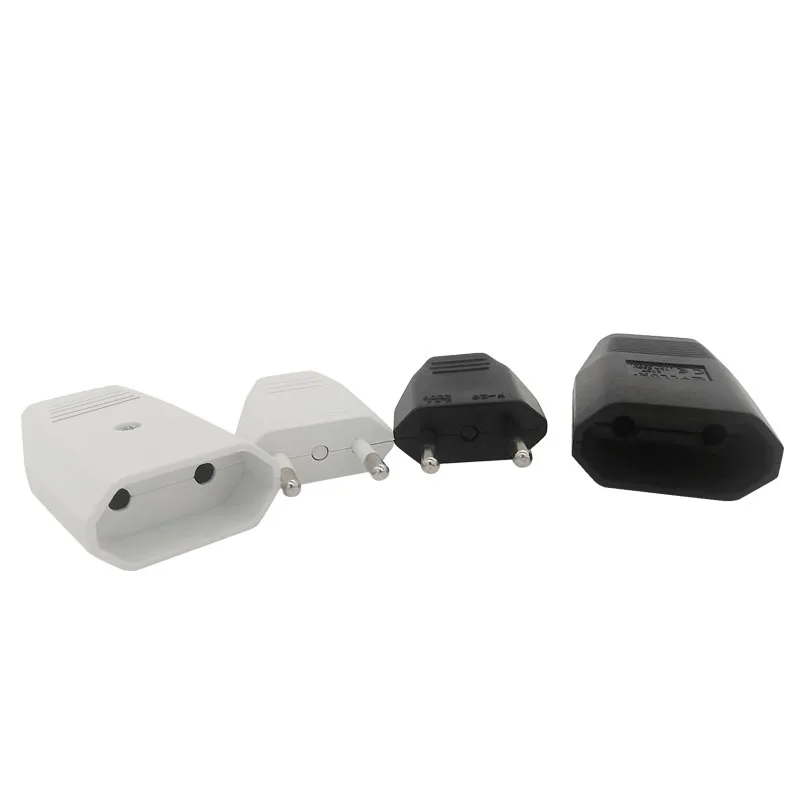 

EU Plug Socket 2Pin 4.0mm Male Female Rewirable Assembled Power Cord Electrical Plug For Small Fan lighting