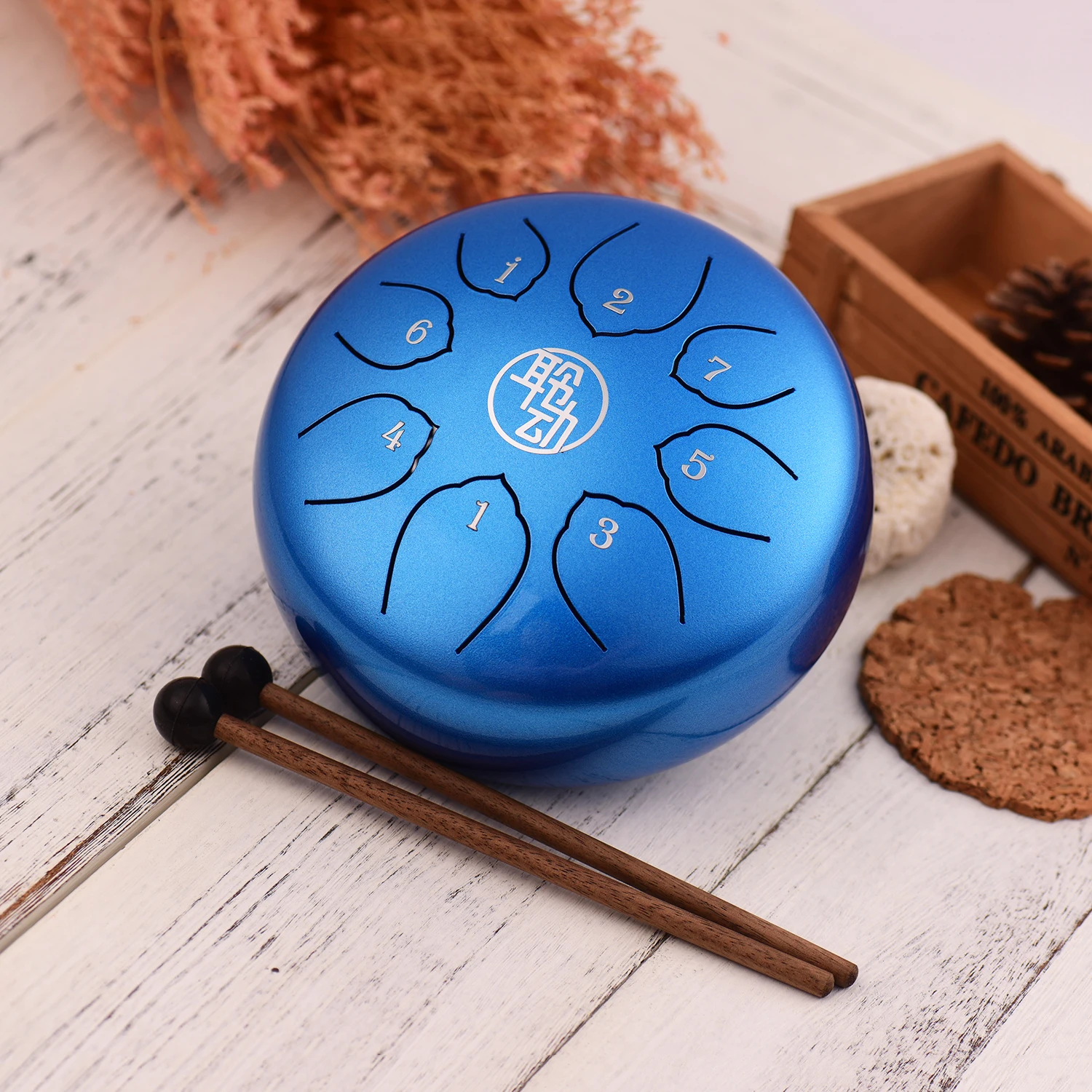 6 дюймов Сталь язык барабан Handpan барабана 8-заметки с ключом ударный инструмент с барабанные палочки барабан сумка чистящей тканью для Музыкальные инструменты
