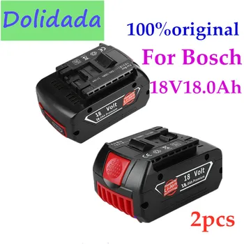 

18V 18000mAh Rechargeable Li-ion Battery For Bosch 18V Battery Backup 18.0A Portable Replacement BAT609 Indicator light+Charger