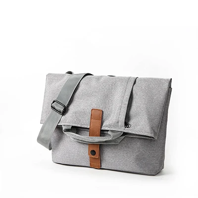 Мужские холщовые сумки для отдыха, мужские винтажные студенческий ноутбук, сумка на плечо, школьная сумка, ретро классические винтажные парусиновые сумки для мужчин - Цвет: Light gray