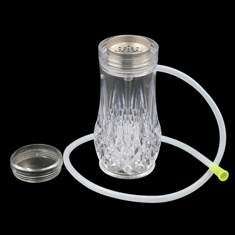 

1PC Modern Acrylic Small Size Acrylic Hookah Cup Shisha Pipe Set With LED Light Hose Bowl Charcoal Holder Sisha Accessories