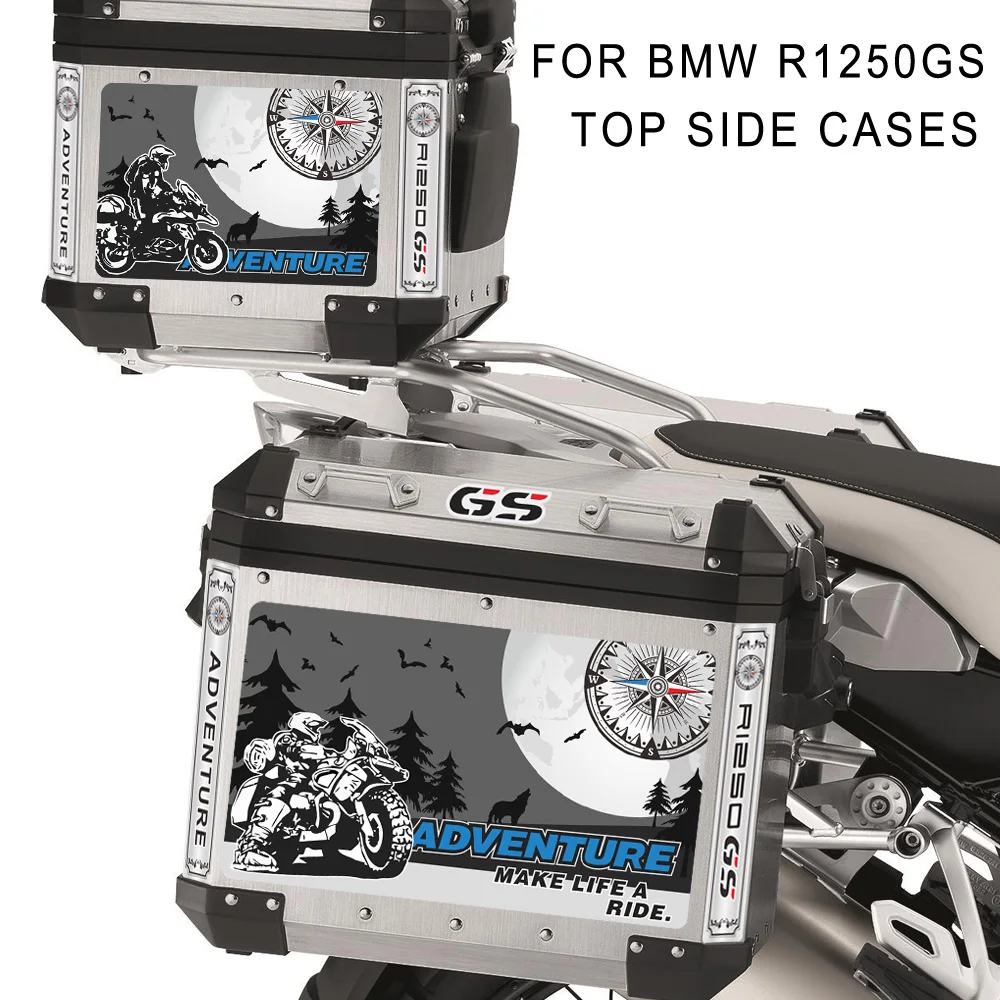 Наклейки, Стикеры, мотоцикл хвост верхней стороны ящики panniers багаж алюминиевые Приключения для BMW R1250GS R1250 1250 R ADV GS Чехол