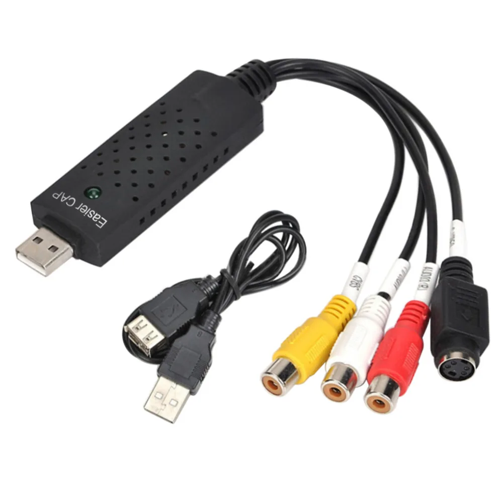 USB адаптер Easycap 2 0 для ТВ видео аудио VHS на DVD HDD конвертер карта захвата компьютера