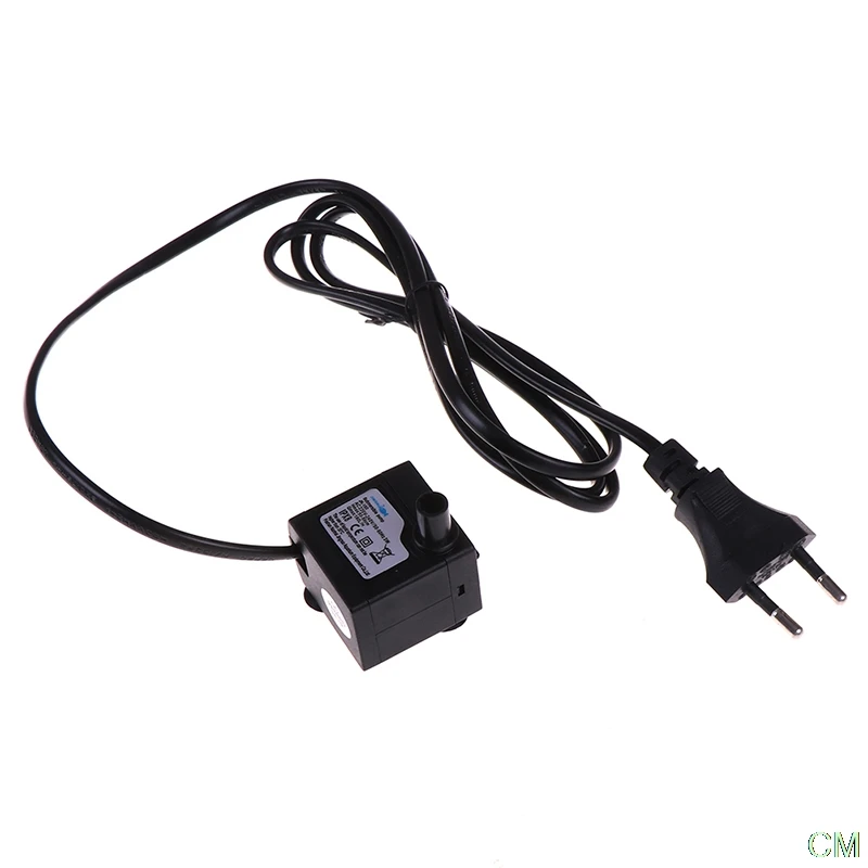 Bomba de agua sumergible con enchufe europeo para acuario, fuente de aire para estanque de peces, AC 220V, 3W, 1 Uds.