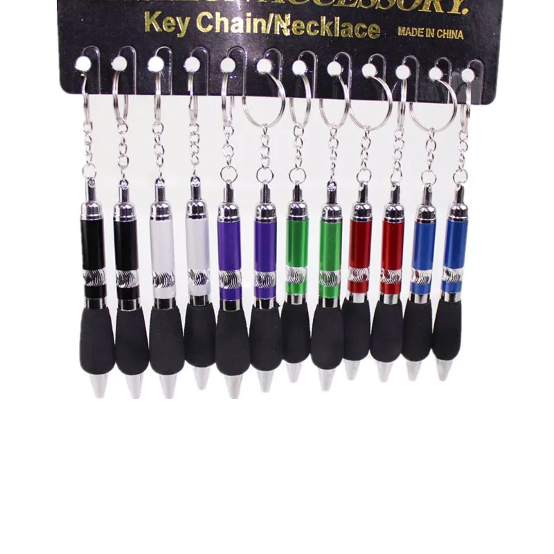 20PC Office Creative Ballpoint Pen Function Hanging Buckle Portable Key Chain Pendant Oil Cute School Supplies Stationery | Канцтовары
