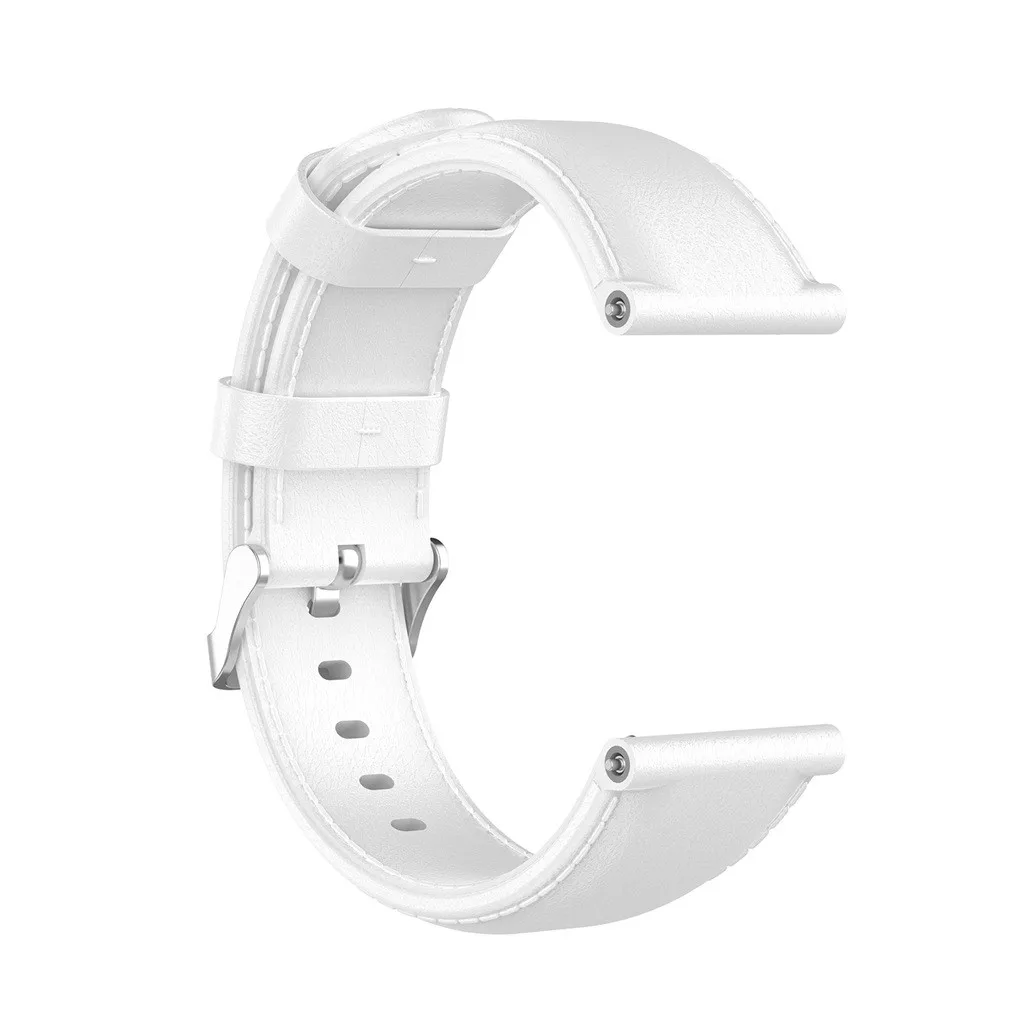 Для Fitbit versa ремешок кожаный замена Пряжка для ремешков наручных часов ремешок для Fitbit versa 2 23 мм# BO - Цвет: Белый