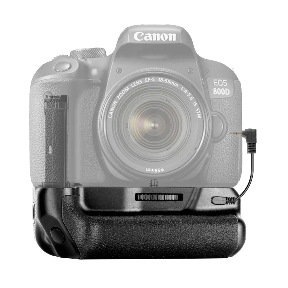 Вертикальный Аккумулятор Neewer с держателем батареи для Canon EOS 800D/Rebel T7i/77D/Kiss X9i/9000D, работает с 1 или 2 батареями