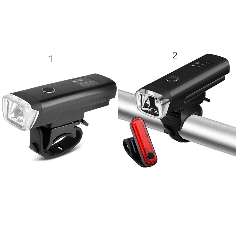 

New Bicycle Light LED headlights and taillights USB charging headlight Night line Bright Waterproof Cycling safety flashlight
