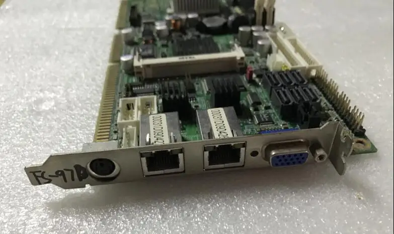 OK оригинальная Встроенная плата IPC FS-97D полноразмерная cpu карта ISA промышленный материнская плата PICMG 1,0 ISA PCI автобус с процессор ОЗУ 2* LAN