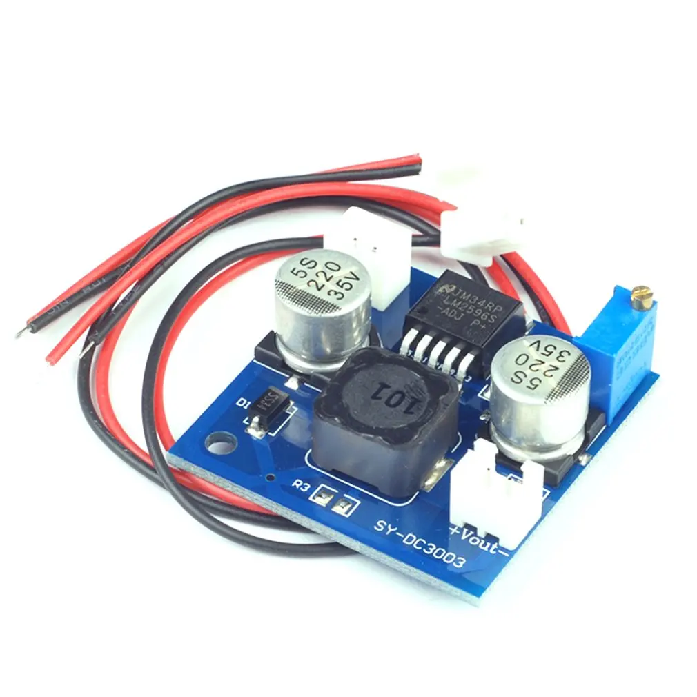 Step понижающий модуль LM2596 DC/DC 4 0 ~ 40V до 1 25 37 V Регулируемый регулятор напряжения с