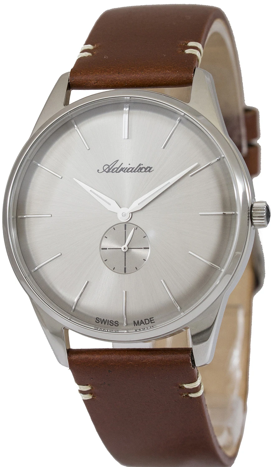 ''Adriatica'' watch a8264.5217q men's Swiss watch with second hand dial