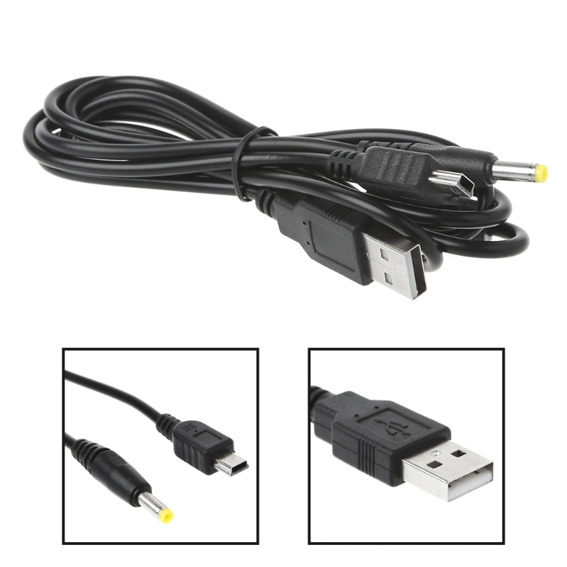 

2-In-1 USB Data Cable Charger Charging Cord For PSP 2000 3000 Gaming Accssories