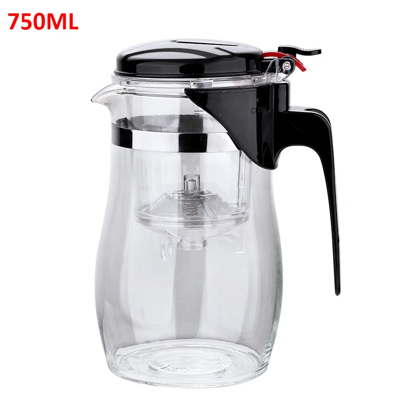 750ml Hoomall термостойкий стеклянный чайник с заваркой, китайский Чайник Пуэр, Кофеварка, удобный офисный чайник, 500 мл/750 мл - Цвет: 750ml