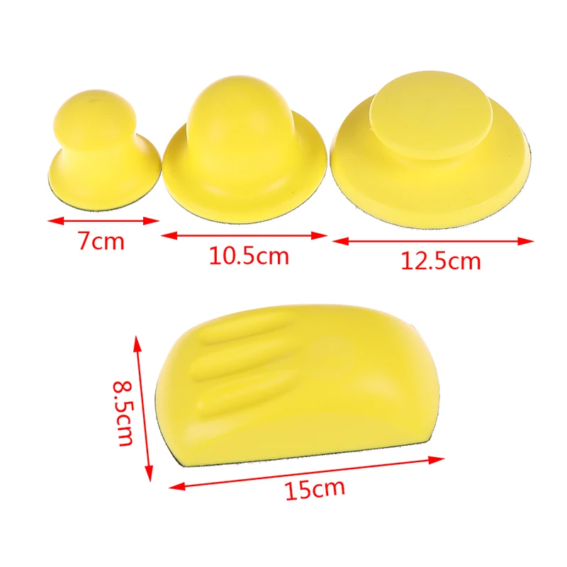 

Sanding Disc Holder Sandpaper Backing Polishing Pad Hand Grinding Block Tool 3/4/5/6inch
