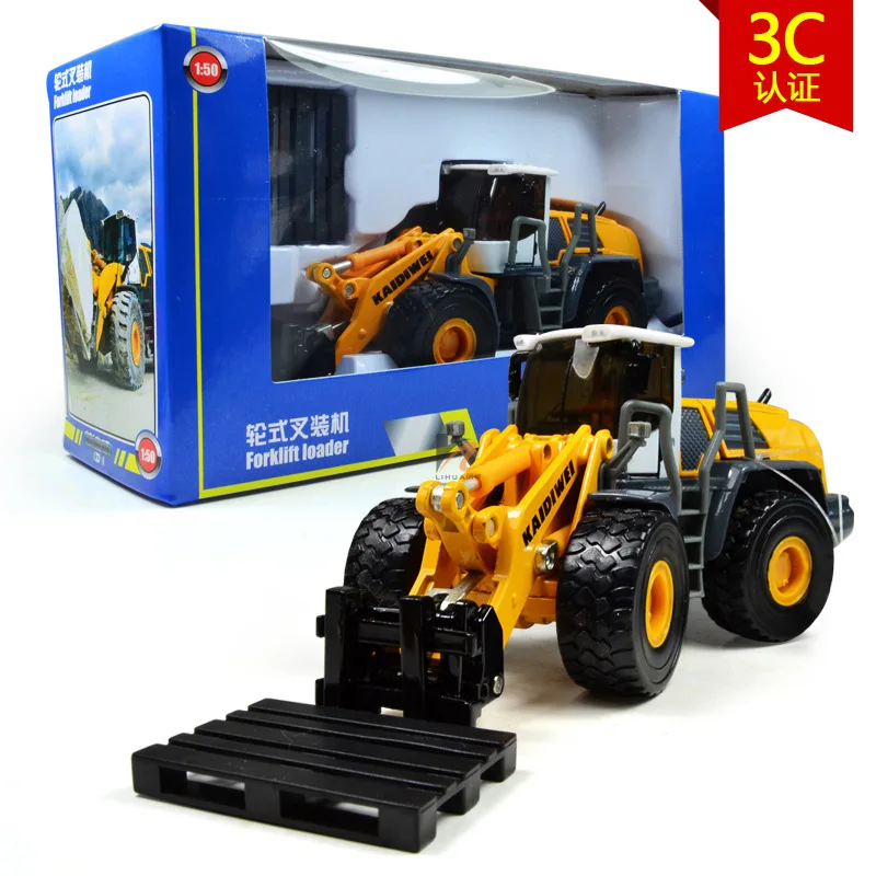 

Cadeve Type Completed CHILDREN'S Toy Alloy Engineering Vehicle Model Wheeled Fork Loader CHILDREN'S Toy Car