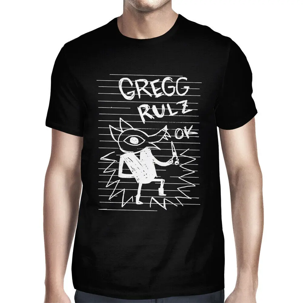 Night In The Woods Gregg Rulz Ok T-Shirt Premium Cotton Tee Fitness Shirt |