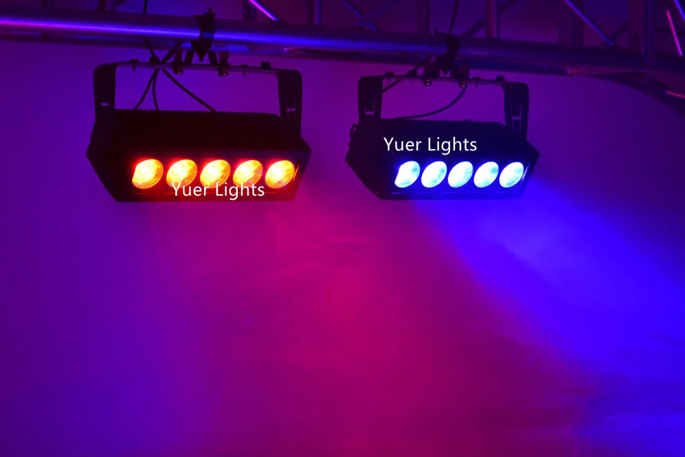 2XLot Disco Light 5X20W RGB 3IN1 LED Wall Wash Light 5/8 Channels IP55 Control Dj LED Bar Wash Stage Light Music Dj Light Disco