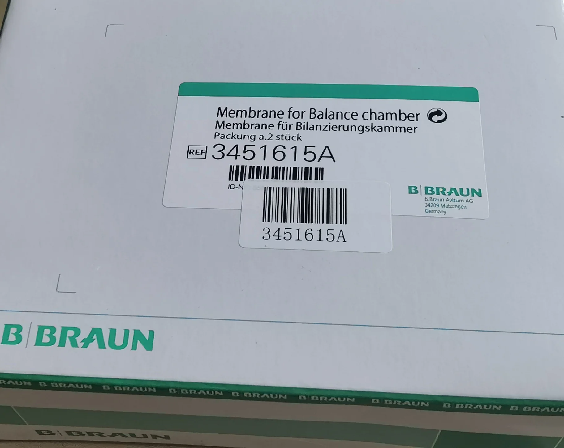 

B-Braun PN:3451615A mebrane for balance chamber for B-Braun new original