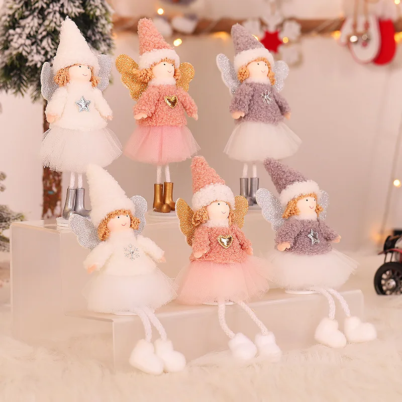 Christmas Decorations for Home Cute Santa Angel Faceless Doll Table Decor Hogar Navidad Kids New Year Merry Gift Natal | Дом и сад