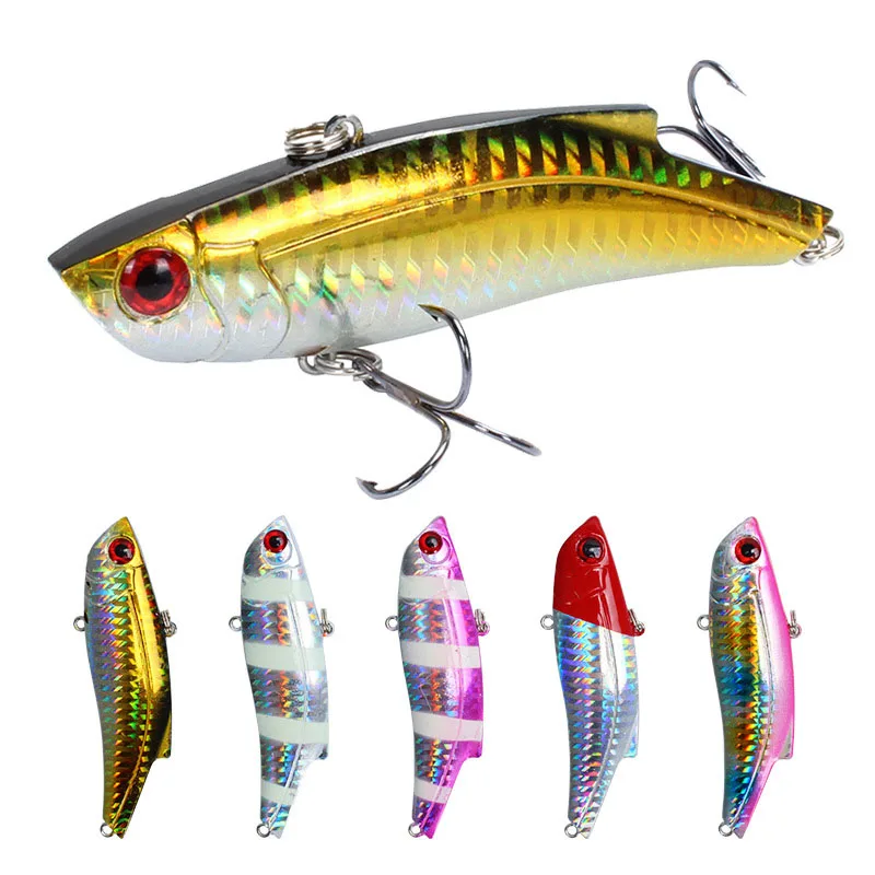 

Artificial VIB Plastic Hard Bait Bionic Bait 5Color 9cm/26.9g4# Hook Sea Fishing Lure Outdoor Depth Diving 0.5-3M Wobblers