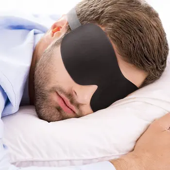 

Soft Padded Sleep Mask 3D Sponge Eye Cover Travel aid Rest Blindfold Shade For Men&Women