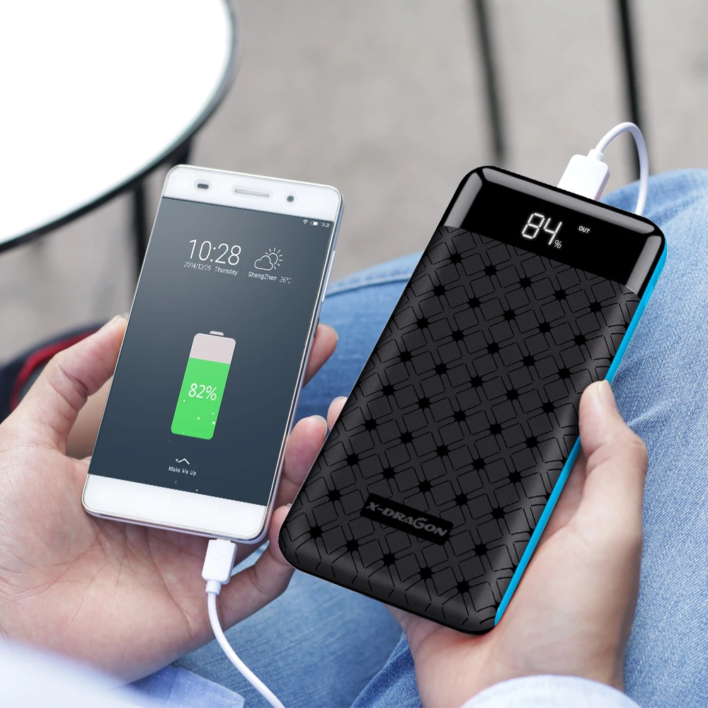 X-DRAGON power Bank 25000 мАч внешний аккумулятор банк Quick Charge power Bank с 3 USB выходом для iPhone samsung huawei Xiaomi