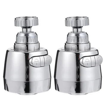

2pcs Splashproof Nozzle Rotatable Faucet Tap Extender Kitchen Diffuser Filter