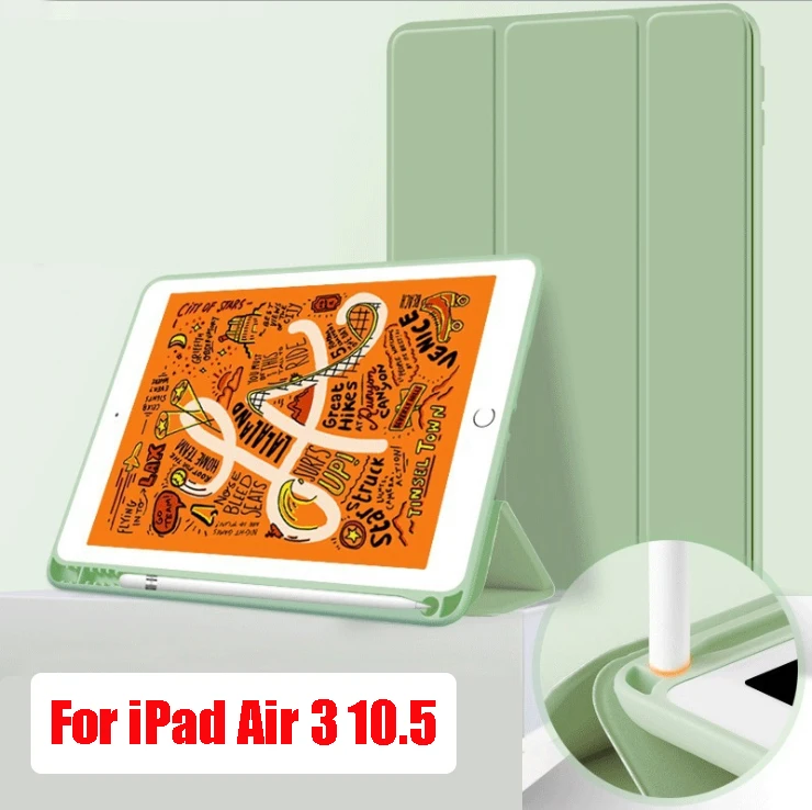 Умный чехол из искусственной кожи для iPad Air 3 10 5 2019 A2153 A2123 A2152 A2154 с карандашом