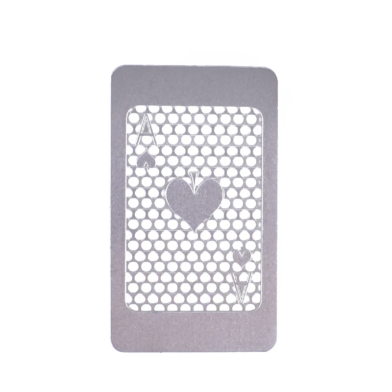 High Quality Tobacco Grinder Card Stainless Steel Accessories Manual Machine Metal Weed Crusher Pocket Portable Card - Color: DA-024HG-H