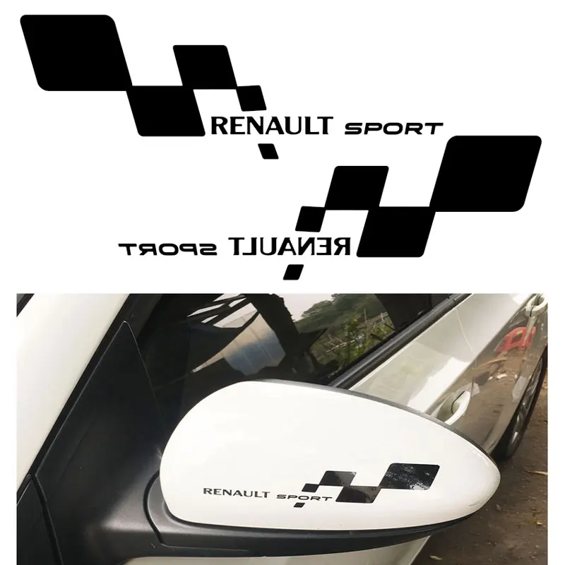Светоотражающие наклейки на зеркало заднего вида для Renault duster megane 2 logan renault clio шт. |