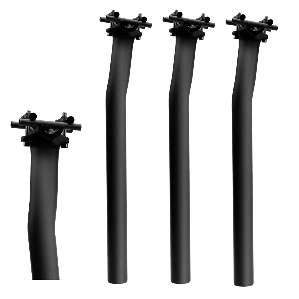 

carbon seatPOST fibra de carbono da estrada da montanha de bicicleta selim 3k preto fosco 27.2/31.6*350/400mm peças da bicicleta