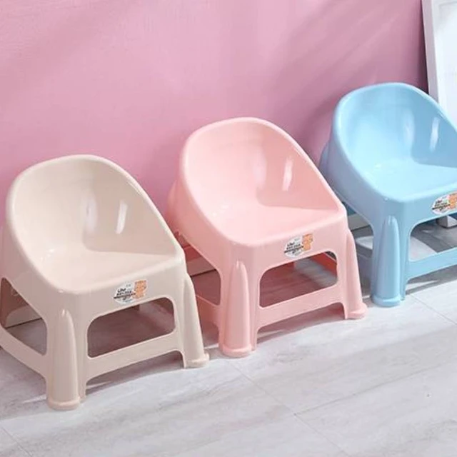 Cute Flower Backrest Children Chair Plastic Foot Stool for Kids Thickened  Non-slip Footstool Furniture for Living Room Bathroom - AliExpress