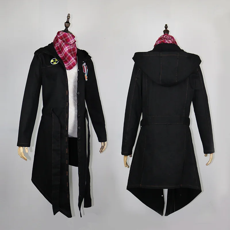 

PUBG Cospaly Costume Jedi Survival Battle Royale Chicken Hooded Black Coat Celebrity Inspired Clothes Trench Coat Cos Clothes