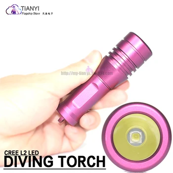 

MINI AA TORCH Diving Flashlight XM-L2(U4) LED IP68 Underwater 150M Scuba Dive Torches Camping Lanterna by 14450/AA Battery