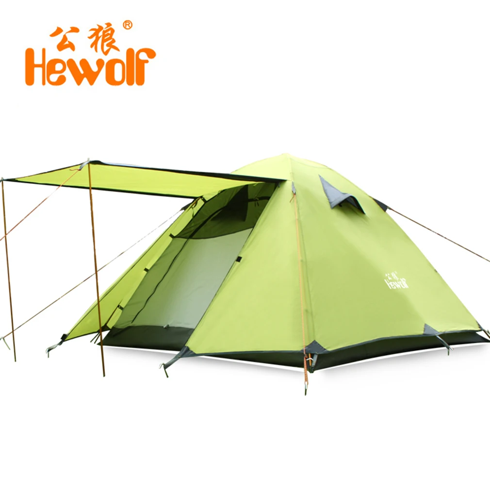 

Double Layer 3 4 Person Tents Rainproof Waterproof Outdoor Camping Tent Tourist Tent For Hunting Picnic Party Hiking Camping