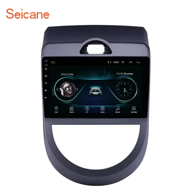 $US $139.40 Seicane Android 8.1 9 inch 2Din GPS Multimedia Player Car Radio For Kia Soul 2010 2011 2012 2013 su