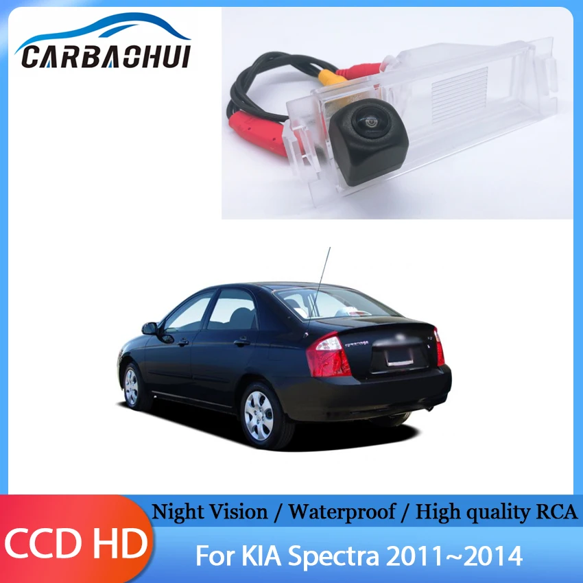 

Автомобильная камера заднего вида CCD Full HD с функцией ночного видения, водонепроницаемая Высококачественная RCA для KIA Spectra 2011 2012 2013