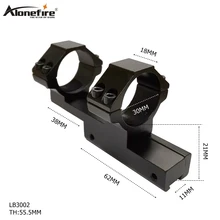 Alonefire LB3002 30 мм кольцо 11 мм Rail Weaver база ласточкин хвост страйкбол винтовка фонарь для дробовика лазерный прицел тактический Пикатинни Крепление