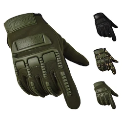 New Army Paintball Men's Tactical Gloves Anti Skid Full Finger Mittens Unisex Forces Fighting Outdoor Cycling Motorcycle Gloves