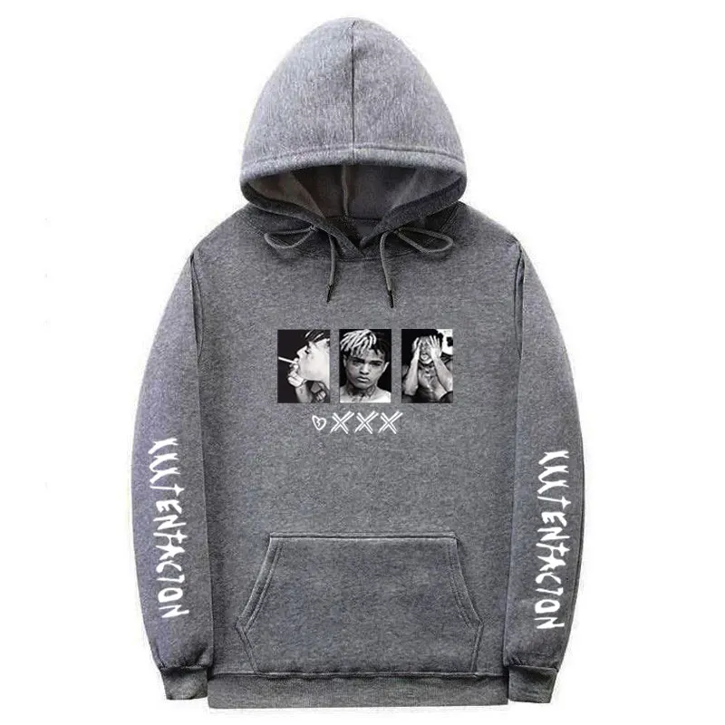 Rapper XXXTentacion флисовая толстовка с капюшоном, осенний и зимний Повседневный пуловер для мужчин и женщин, уличная толстовка, S-3XL