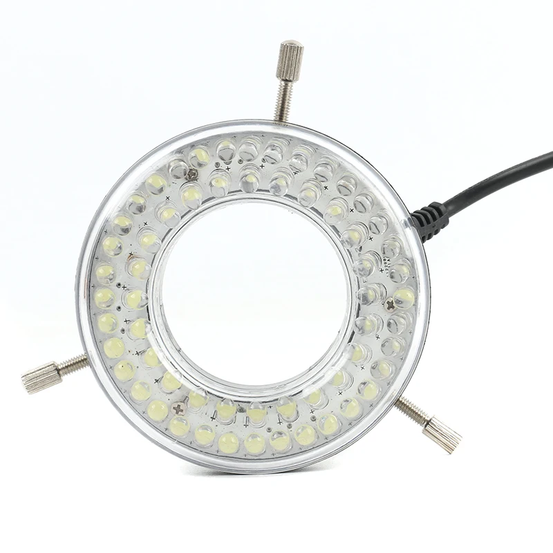 3 в 1 6500K 6W микроскоп s-образный LED-светильник легкой промышленности осветитель точечный светильник лампа заполняющего света лампа с 60 светодиодный Кольцевая вспышка