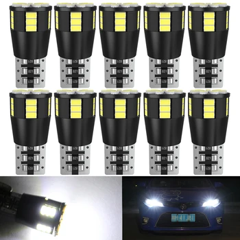 

10X T10 W5W LED Bulb 168 194 3014SMD Car Accessories Clearance Lights Reading lamp Auto 12V 24V White yellow Blue Red Motorcycle
