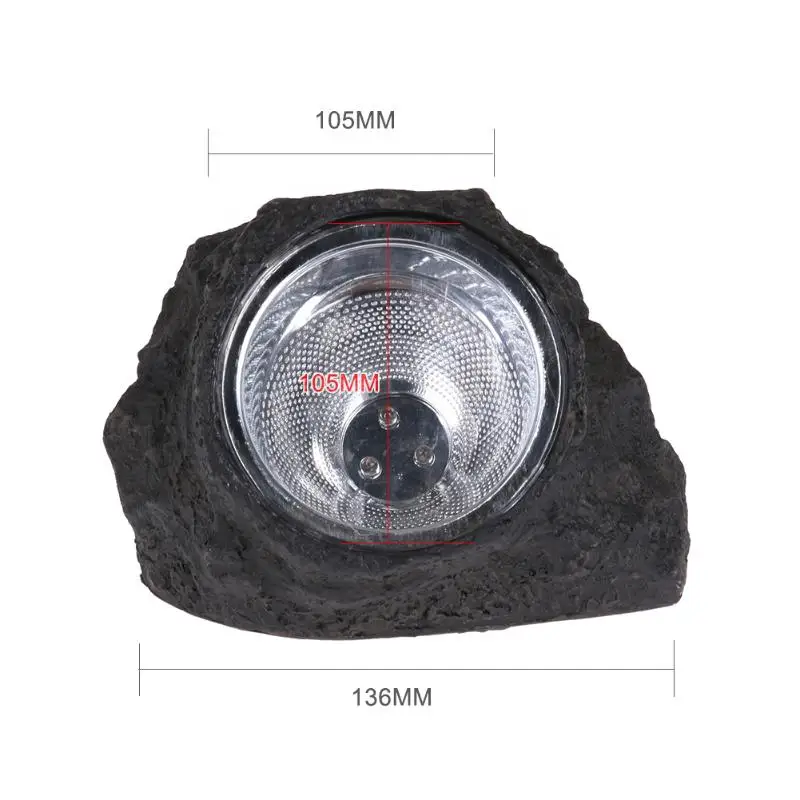 Уличный светодиодный светильник на солнечной батарее, декоративная садовая лампа в форме камня, ландшафтный светильник для газона, уличный светильник для безопасности, аварийный светильник