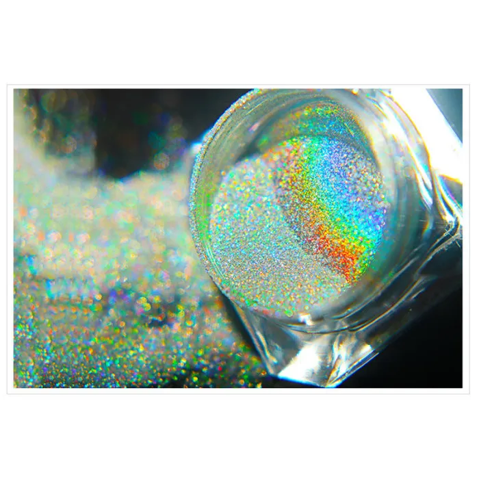 Rainbow Color Nail Glitter Powder Holographic Pigment Glitter Manicure Nail Art Decoration JS11
