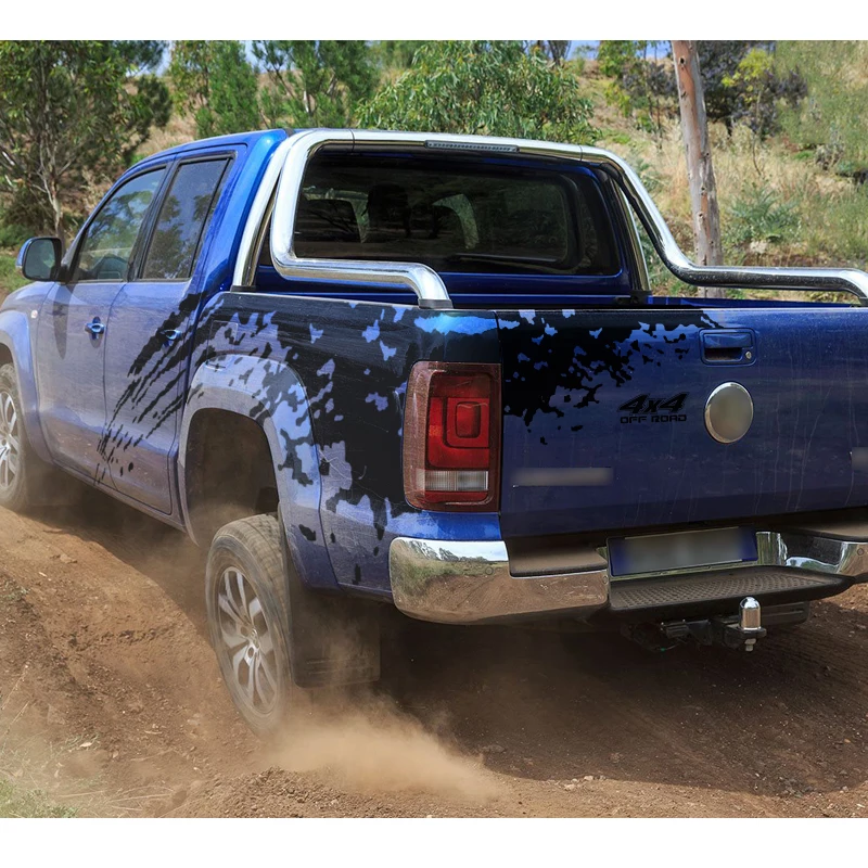 3 шт. 4x4 внедорожные mudslinger Боковая дверь и задняя дверь графическая виниловая классная Автомобильная наклейка подходит для vw amarok 2009