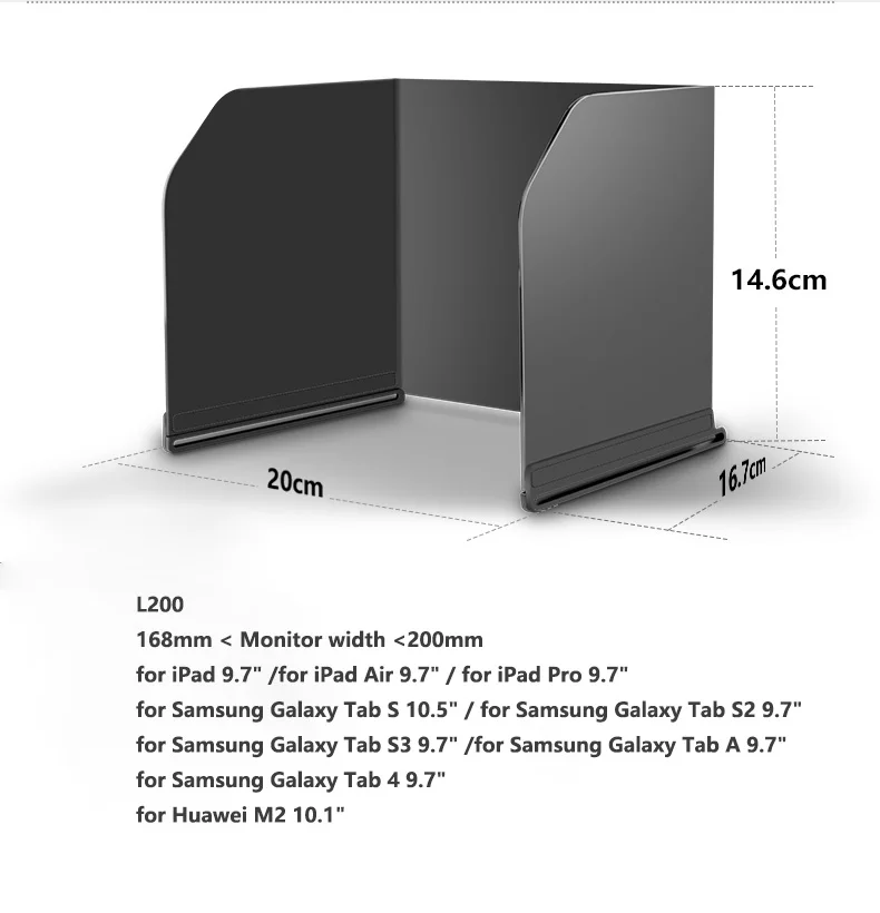 Пульт дистанционного управления монитор Солнцезащитный козырек смартфон планшет солнцезащитный козырек для DJI Mavic Pro/2/Air/Spark/Phantom 3 4/Inspire Drone часть