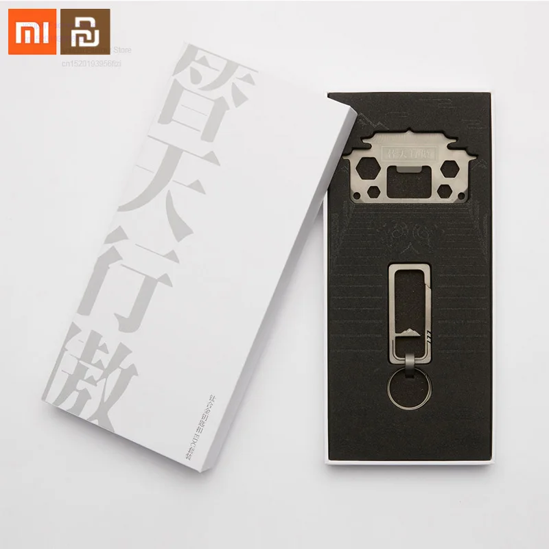Xiaomi mijia брелок edc11в1 портативный инструмент карта 3 2/3 5 мм велосипедный ключ 4