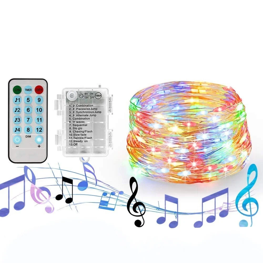 

20 Meters Remote Control Lighting Strings Battery Box Light String 200 LED Waterproof Creative Party Christmas Wedding Light